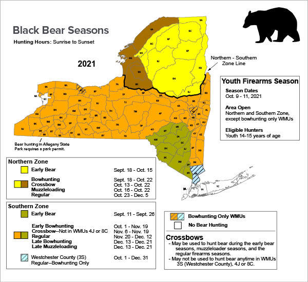 Bear Hunting New York Hunting eRegulations