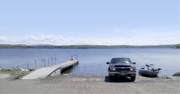 Photo of boat ramp in Vermont